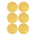 thumbnail image 1 of ZTTD 6Pcs Yellow Round Polypropylene Woven Placemat Dining Tables Supplies, 1 of 9
