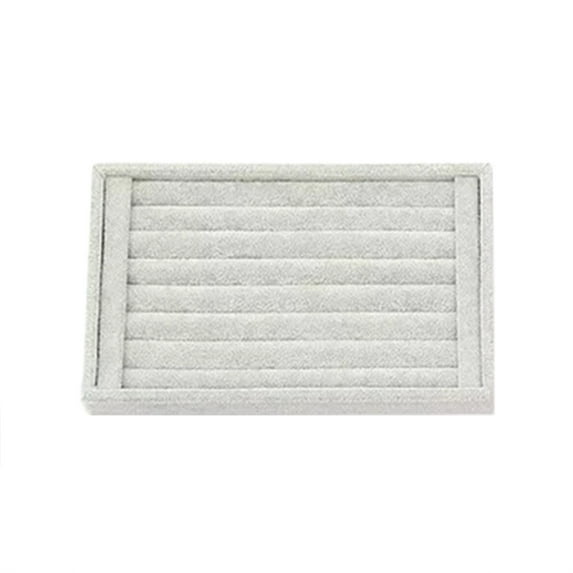 ZTTD 7 Slots Jewelry Ring Earrings Storage Box, Ring Organizer Display Case Jewelry Rings Earrings Holder Tray Showcase for Girls and Women