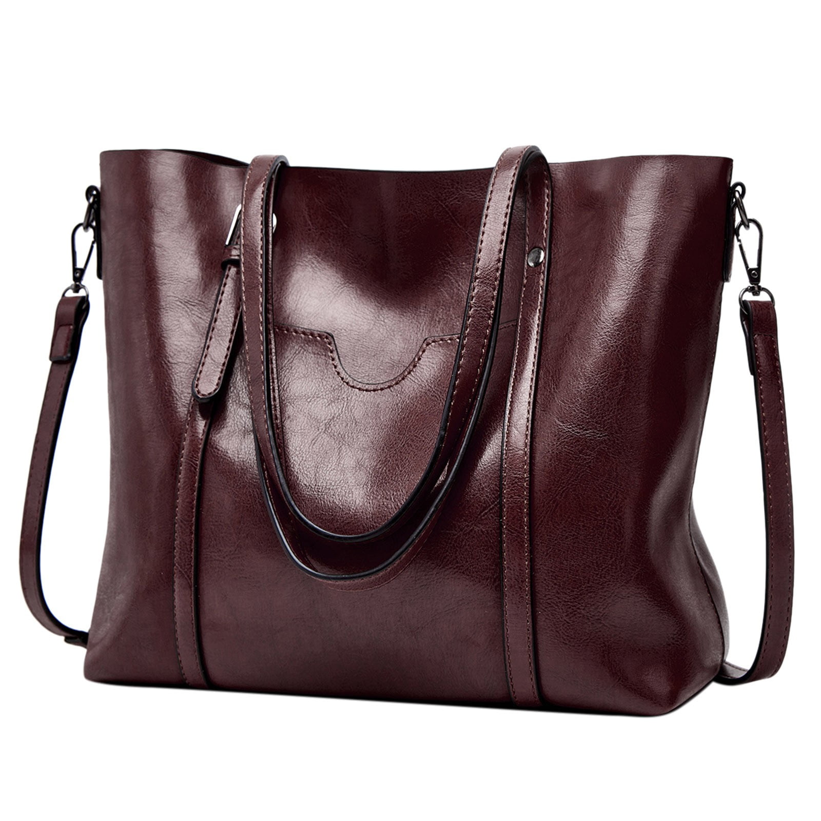 ZTTD 8 Colors Fashion Leather Handbag Shoulder Bag Crossbody Bag Travel Shopping Tote Purse Tassel Large With Zipper for Women Christmas Girls Lady 12.6 x 4.72 x 11.42 inches