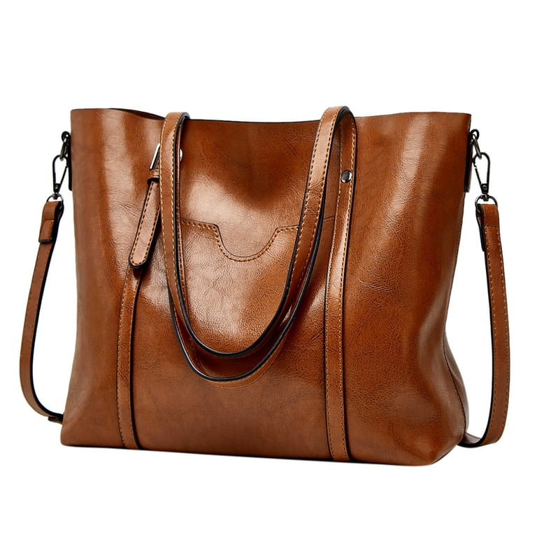 Leather Handbag Tassel, Dark Brown