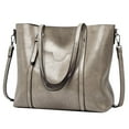 thumbnail image 1 of ZTTD 8 Colors Fashion Leather Handbag Shoulder Bag Crossbody Bag Travel Shopping Tote Purse Tassel Large With Zipper for Women Christmas Girls Lady 12.6 x 4.72 x 11.42 inches, 1 of 3