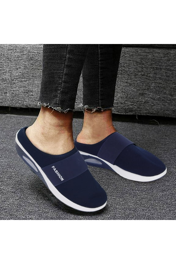 Air Cushion Slip On Orthopedic Walking Shoes With Arch Support Knit Casual Comfort Outdoor Walking