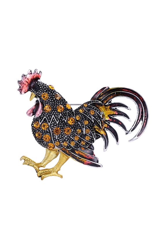 Alloy Fashion Vintage Rooster Brooch Lapel Pin Ladies Clothing Pins Accessories Jewelry