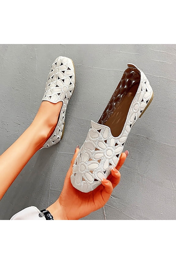 Arrival Summer Black Women's Breathable PU Leather Ballet Lightweight Soft Round Slip On Custom Ballerina Shoes