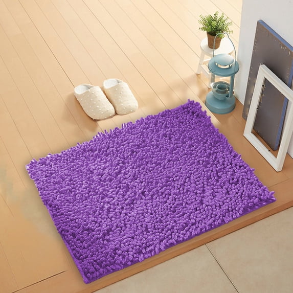ZTTD Bathroom Rug 24x16 Inch, Extra Soft Absorbent Chenille Bath Rugs, Rubber Backing Quick Dry, Machine Washable Bath Mats for Bathroom Floor, Tub and Shower, Home Decor Accessories