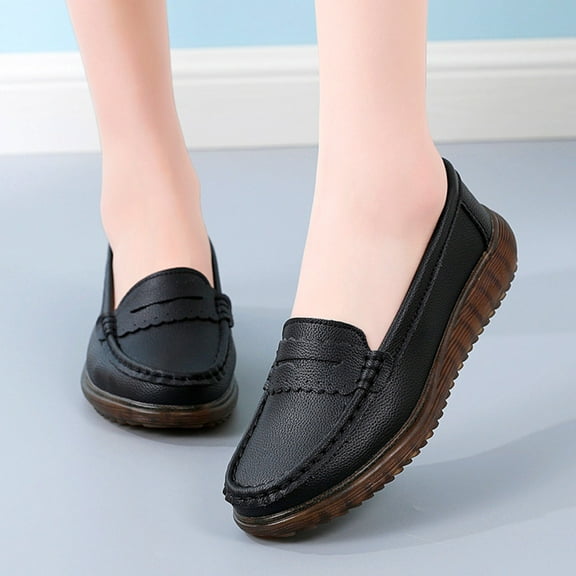 ZTTD Breathable Work Shoes Women Shoes In Non Slip Sole White Leather Shoes