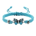 thumbnail image 1 of ZTTD Butterfly Bracelets for Teen Girls Adjustable String Chain Butterfly Bracelets for Women Cute Butterfly Charm Bracelets, 1 of 3