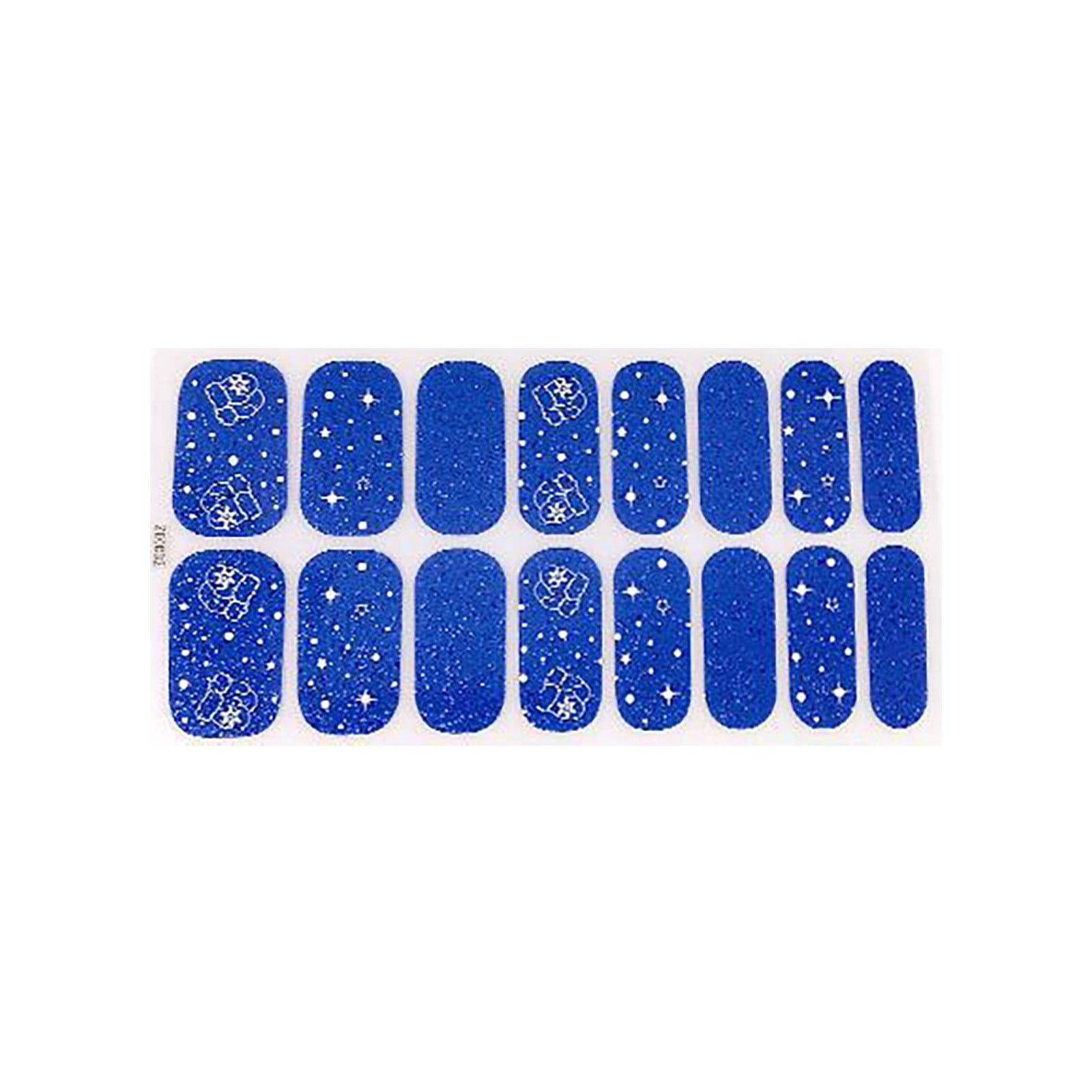 ZTTD Christmas Full Wraps Nail Polish Stickers Self Adhesive Decals