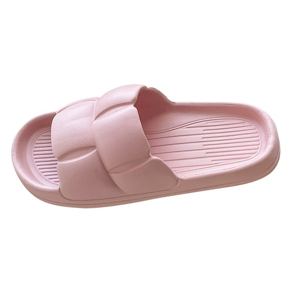 ZTTD Cloud Slides for Women and Men Shower Slippers Bathroom Sandals Extremely Comfy Cushioned Thick Sole Slippers Beach Shoes Pink