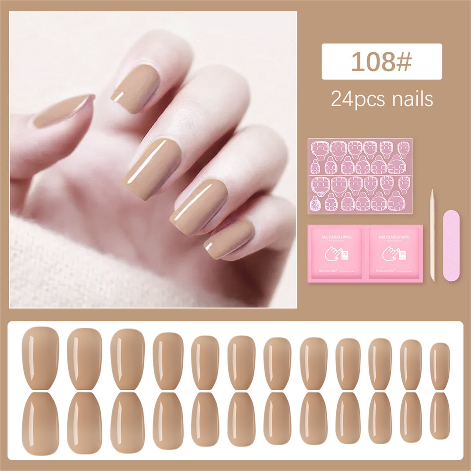 Amazon.com: NABulous Soft Gel Square Shaped Gel Nail Tips XL Length -  Durable Full Cover Nail Tips - Made From Real Soft Gel, 10 Sizes, 500  Pieces - Easy To Remove (Square