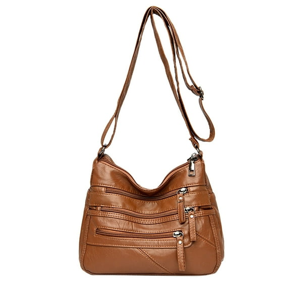 ZTTD Crossbody Purses for Women Casual Adjustable Strap Shoulder Bag Ladies Leather Bag