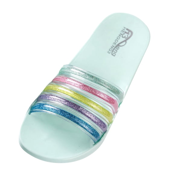 ZTTD Customized Women Slippers Bathroom Flip Flops Beach Slides Sandals Non Slip Colorful Rainbow Personalized Slippers Women's Slipper A