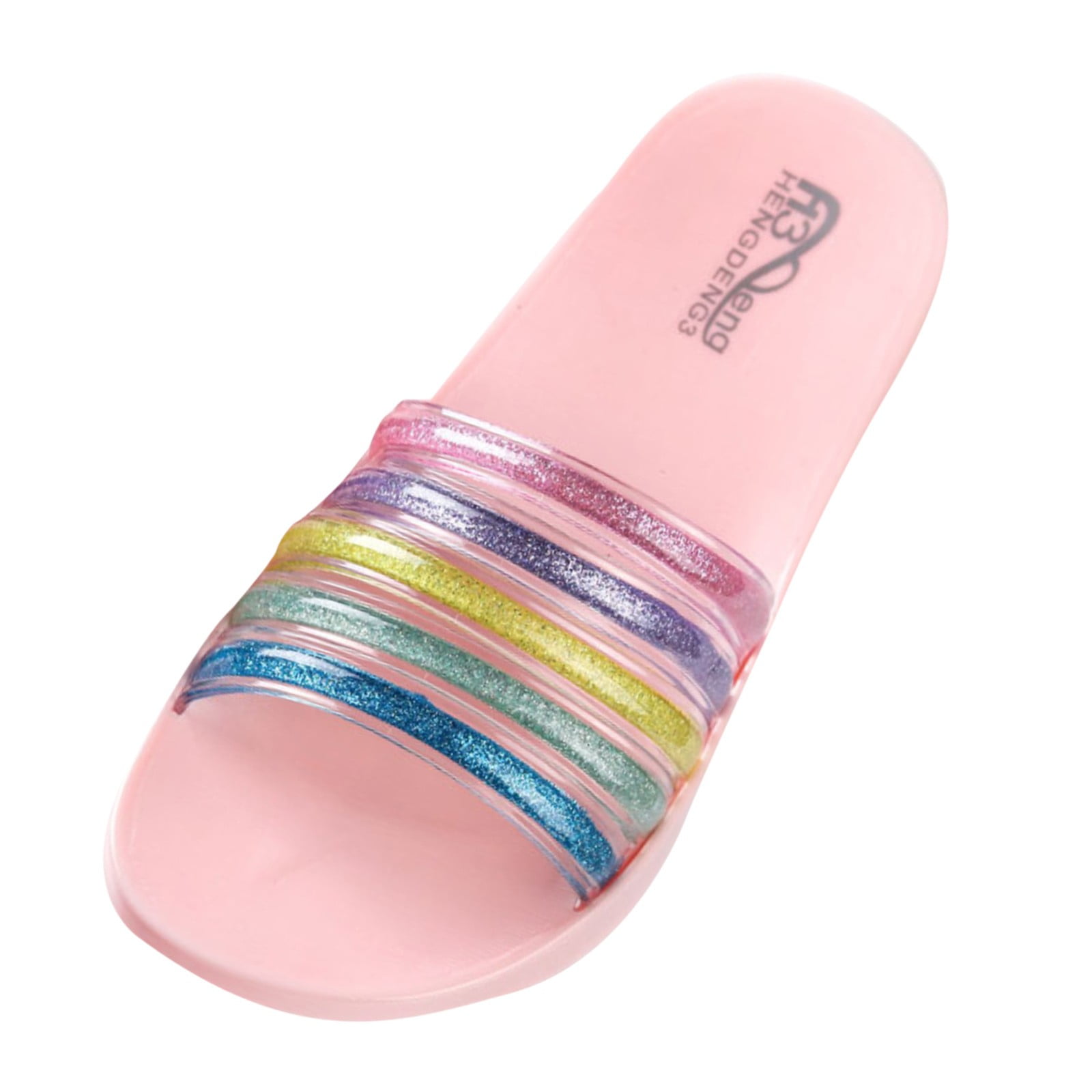 ZTTD Customized Women Slippers Bathroom Flip Flops Beach Slides Sandals Non Slip Colorful Rainbow Personalized Slippers Women's Slipper A
