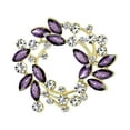 thumbnail image 1 of ZTTD Fashion Corsage Pin Leaf Brooch Brooch Rhinestone Ladies Wreath Brooch, 1 of 8