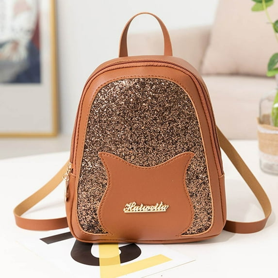 ZTTD Fashion Lady Shoulders Small Backpack Letter Purse Mobile Phone Messenger Bag