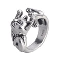 thumbnail image 1 of ZTTD Fashion Lazy Women's Open Ring Cat Retro Rings, 1 of 5