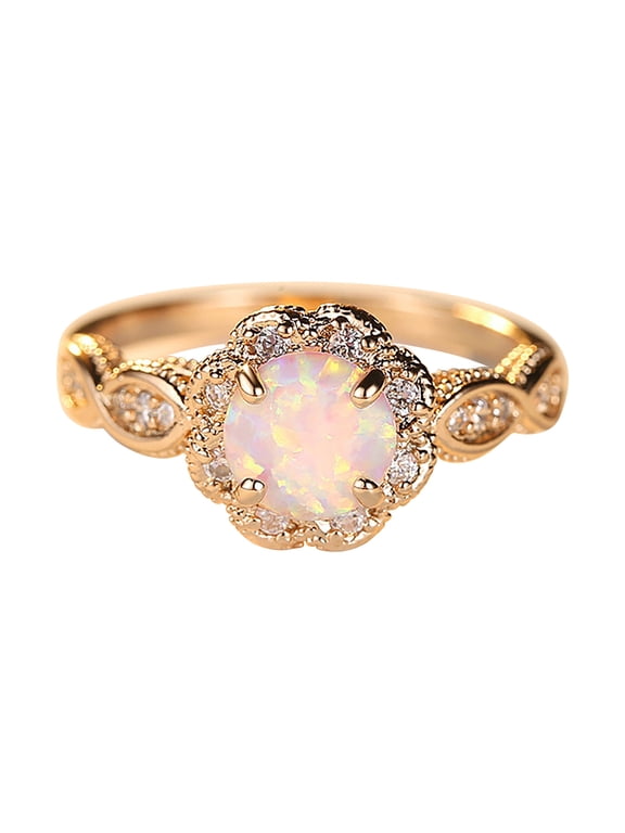 Fashion Rose Gold Rhinestone Ring Rhinestone Ring Alloy Jewellery Rings Women Fashion Zircon Rings For Women
