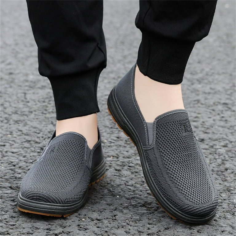 Mens summer breathable hotsell mesh shoes flats