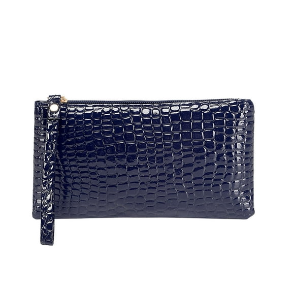 ZTTD Fashion Women Artificial Leather Solid Color Underarm Bag Phone Bag Envelope Bag Purse Clutch Bag