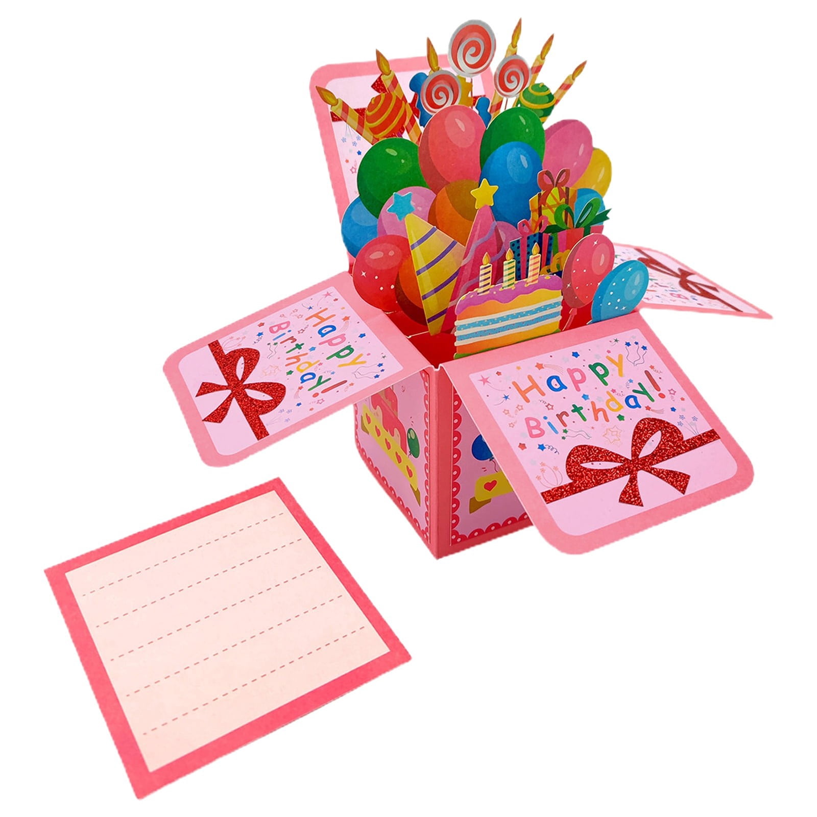 ZTTD Funny Happy Birthday Pop Up Card, Sweet 3D Birthday Gift Box with ...