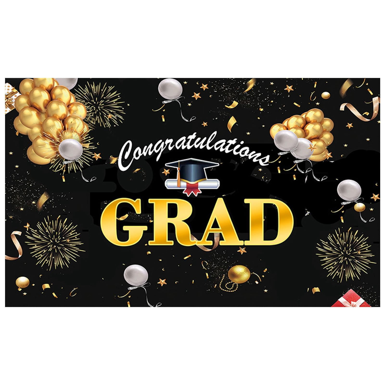 ZTTD Graduate 2026 Backdrop | Large Congrats Grad Banner - 71x43 Inch ...