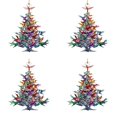 thumbnail image 1 of ZTTD Hummingbird Christmas Ornament, Colorful Hummingbirds Tree Decor, Stacked Hummingbird Ornament for Christmas, Winter Hummingbirds Home Decoration, for Bird Lovers (4PC), 1 of 9