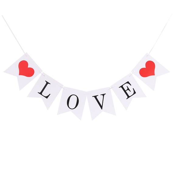ZTTD LOVE Banner Fabric Banner Decorative Hanging Garland for Wedding Engagement Proposal Party