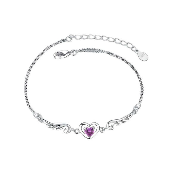 ZTTD Ladies Charms Bracelet Metal Heart Adjustable Chain Bracelet Bracelet Fashion Jewelry Accessories for Women Girls 8.46 Inch