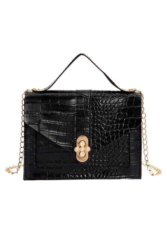 Ladies Fashion Hasp Chain Small Square Bag Shoulder Bag Messenger Bag Hand Bag
