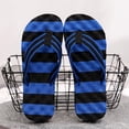 thumbnail image 1 of ZTTD Men Shoes Flat Bottom Herringbone Slippers Flip Flops Fashion Summer Sandals Flat Bottom Men's Flip Flops Beach Sandals Blue, 1 of 5