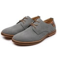 thumbnail image 1 of ZTTD Men's Fashion Casual Solid Lace Up Oxfords Leather Shoes Male Business Shoes, 1 of 4