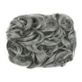 thumbnail image 1 of ZTTD Messy Curly Hair Bun Easy To Stretch Hair Bun Hair Clip High Bun Wig Set Ponytail Braid Hair Loop, Dark Gray, 1 of 3