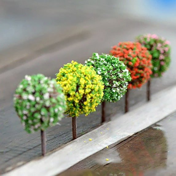 ZTTD Miniature Fairy Garden Tree Plant Ornamentm Mixed Model Trees Miniature Dollhouse Pots Decor Bonsai Diy Craft Garden Ornament Home Decor Desktop Ornament
