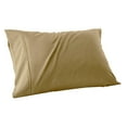 thumbnail image 1 of ZTTD Pillow Cases King Size - Polyester-Cotton Blend Pillowcase Set of 1, Breathable, Soft and Wrinkle-Free Pillow Covers with Envelope Closure, Gift, Khaki, 20x36 Inches, 1 of 2