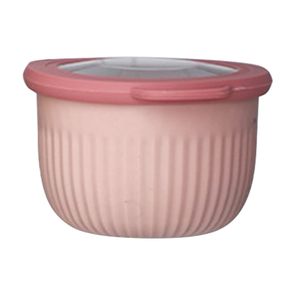 ZTTD Plastic Mixing Bowls with Lids for Kitchen, 1Pcs Nesting Bowls for Mixing, Baking, Prepping, Cooking and Serving Food, Mixing Bowls Dishwasher, Microwave Safe