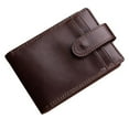 thumbnail image 1 of ZTTD Retro Thin Wallet Quality Men's Business Short One-Fold Leather Card Case Wallet A, 1 of 3