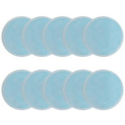 ZTTD Reusable Makeup Remover Pads 10 Pieces Soft Organic Cotton Rounds With Washable Drawstring, All Skin Types, Blue