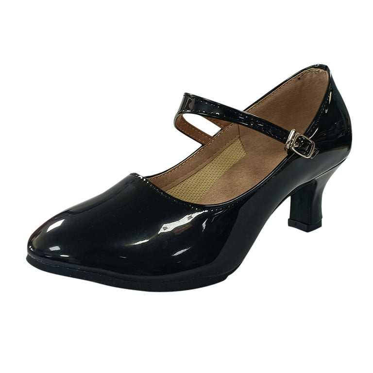 ZTTD Sandals for Womens Latin Dance Shoes Heeled Ballroom Salsa