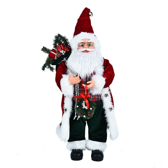ZTTD Santa Claus Decoration,Santa Claus Christmas Figurine Figure Decoration, Big Santa Claus Doll Children Xmas New Year Gift Christmas Tree Decor Wedding Party Supplies Christmas Decor