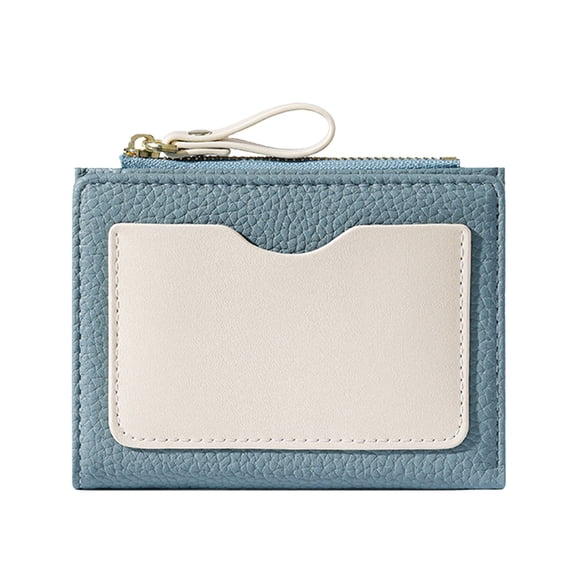 ZTTD Small Wallets for Women Slim Leather Card Case Holder Wallet Change Purse With Keychain Fashion