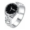 thumbnail image 1 of ZTTD Sterling Silver Rings 2021 Newest Wedding Women Men Couple Rings Love A, 1 of 3