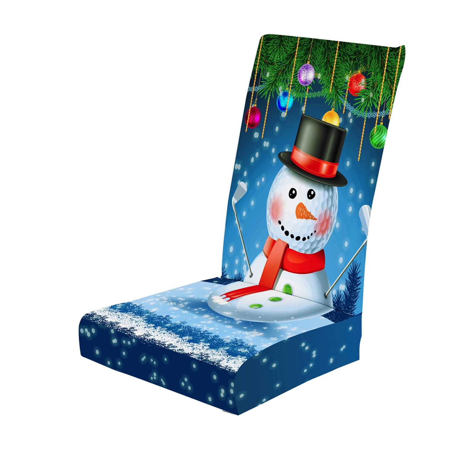 ZTTD Stretch Dining Chair Covers Slipcovers Christmas Home Decor Seat