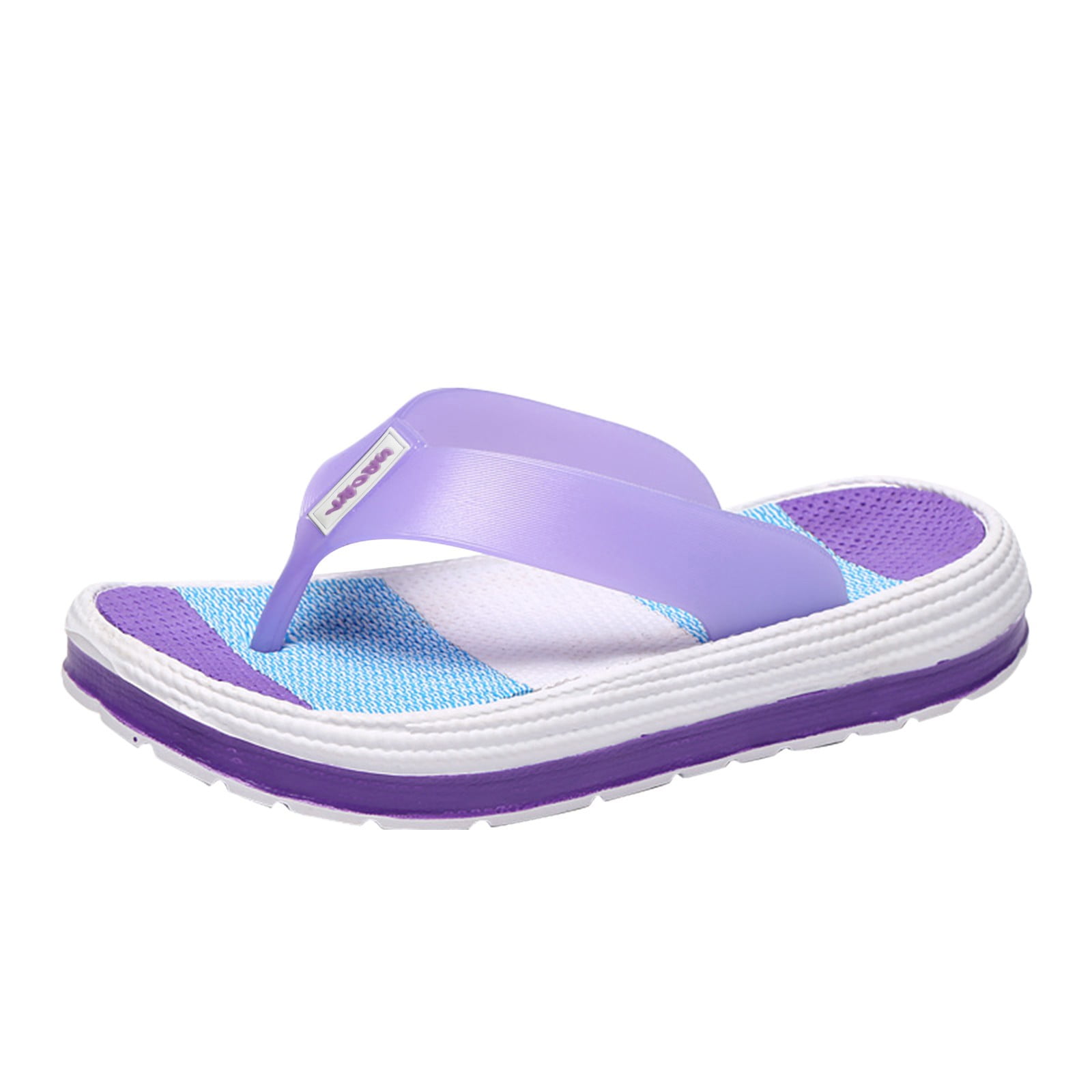Rainbow thick soled slippers hotsell