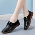 thumbnail image 1 of ZTTD Woman Casual Pointed Toe Leather Shoes Women Soft Soled Small White Shoes Slip On Mother Shoes Casual Small Leather Shoes, 1 of 5