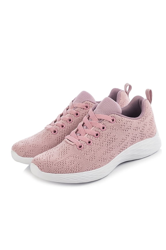 Woman Shoes Mesh Breathable Comfortable Lightweight Sports Lace-Up Sneakers