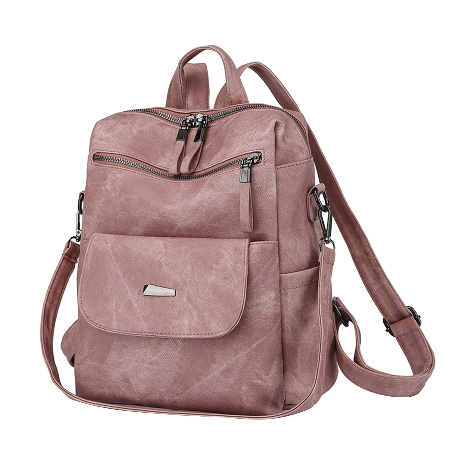 4981 Backpack Purse - PU Leather Backpack for Daily with Anti-Theft Lock 38% off on Waterproof Anti-Theft Shoulder Backpack | OneDayOnly main image 2