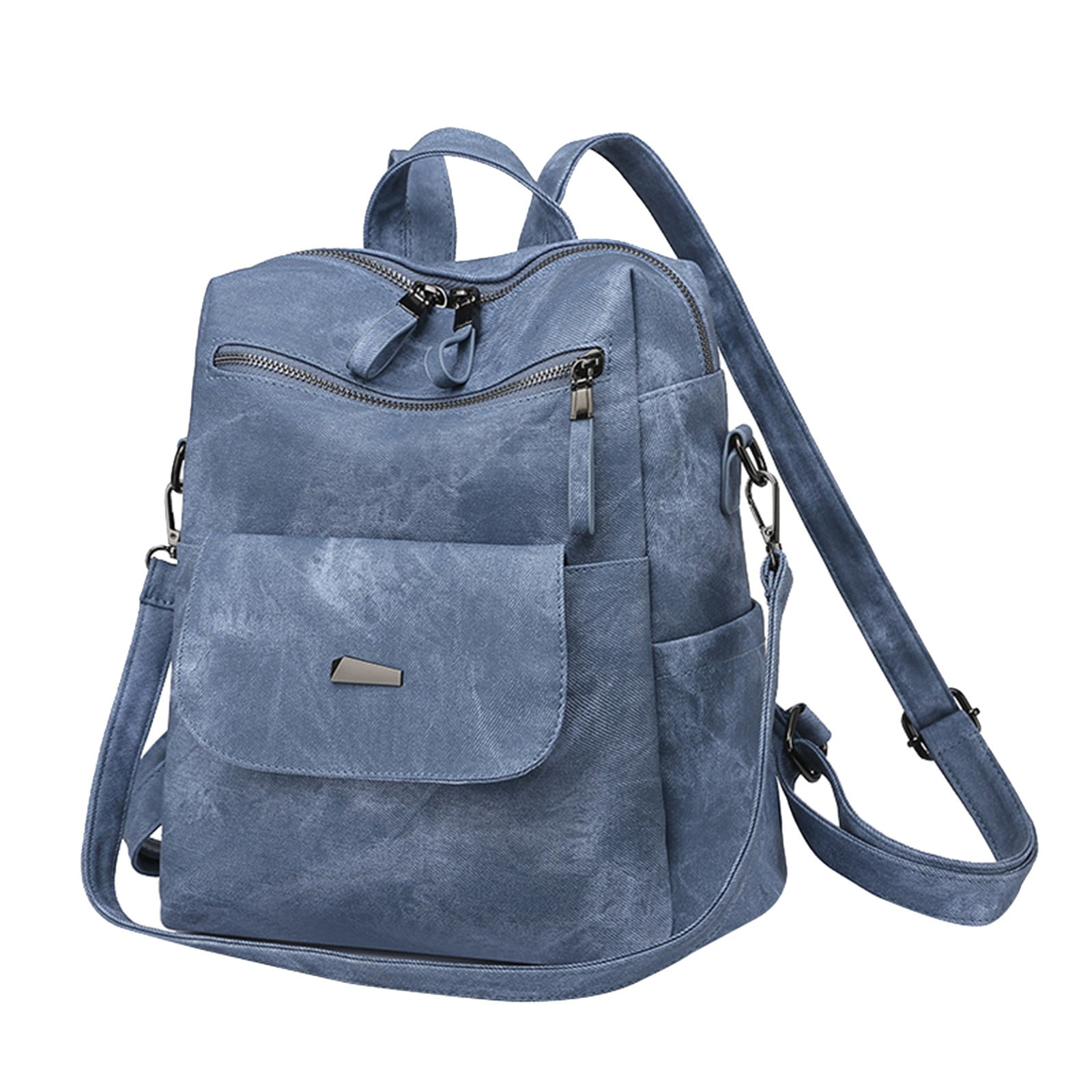 ZTTD Women Backpack Purse PU Leather Designer Anti-theft 