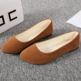 thumbnail image 1 of ZTTD Women Girls Solid Big Size Slip On Flat Shallow Comfort Casual Single Shoes, 1 of 6