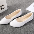 thumbnail image 1 of ZTTD Women Girls Solid Big Size Slip On Flat Shallow Comfort Casual Single Shoes, 1 of 5
