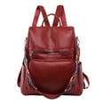 thumbnail image 1 of ZTTD Women Large Capacity PU Leather Anti-theft Casual Backpack Fashion Satchel Bags, 1 of 8